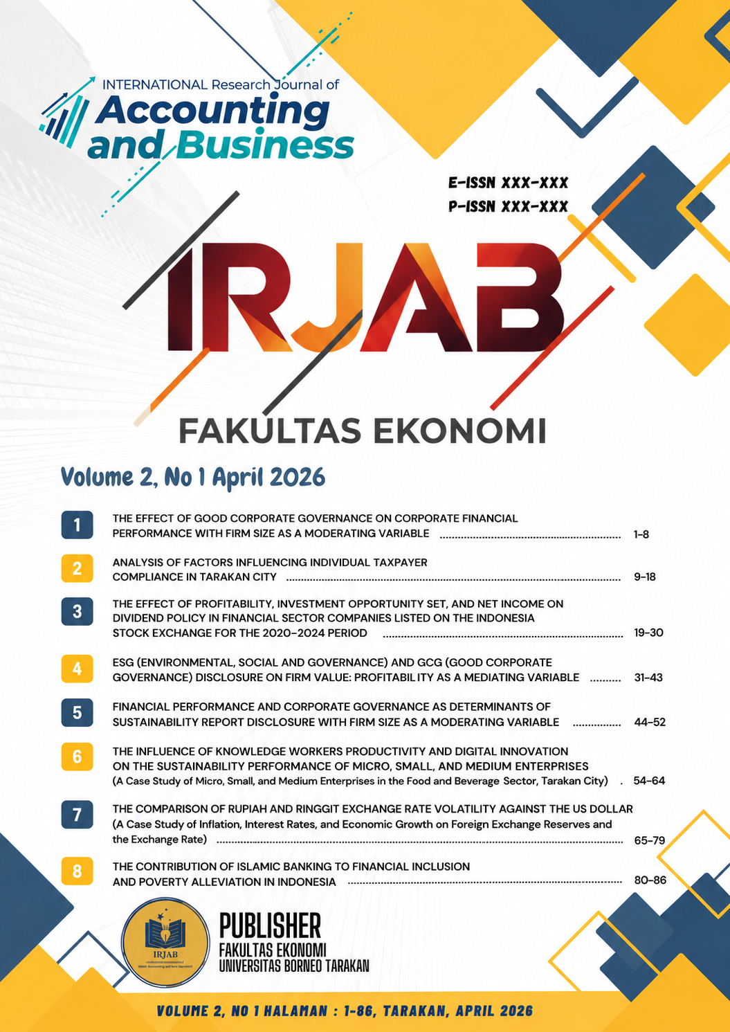 					View Vol. 2 No. 1 (2026): Vol. 2 No. 1 (2026): International Research Journal of Accounting and Business
				